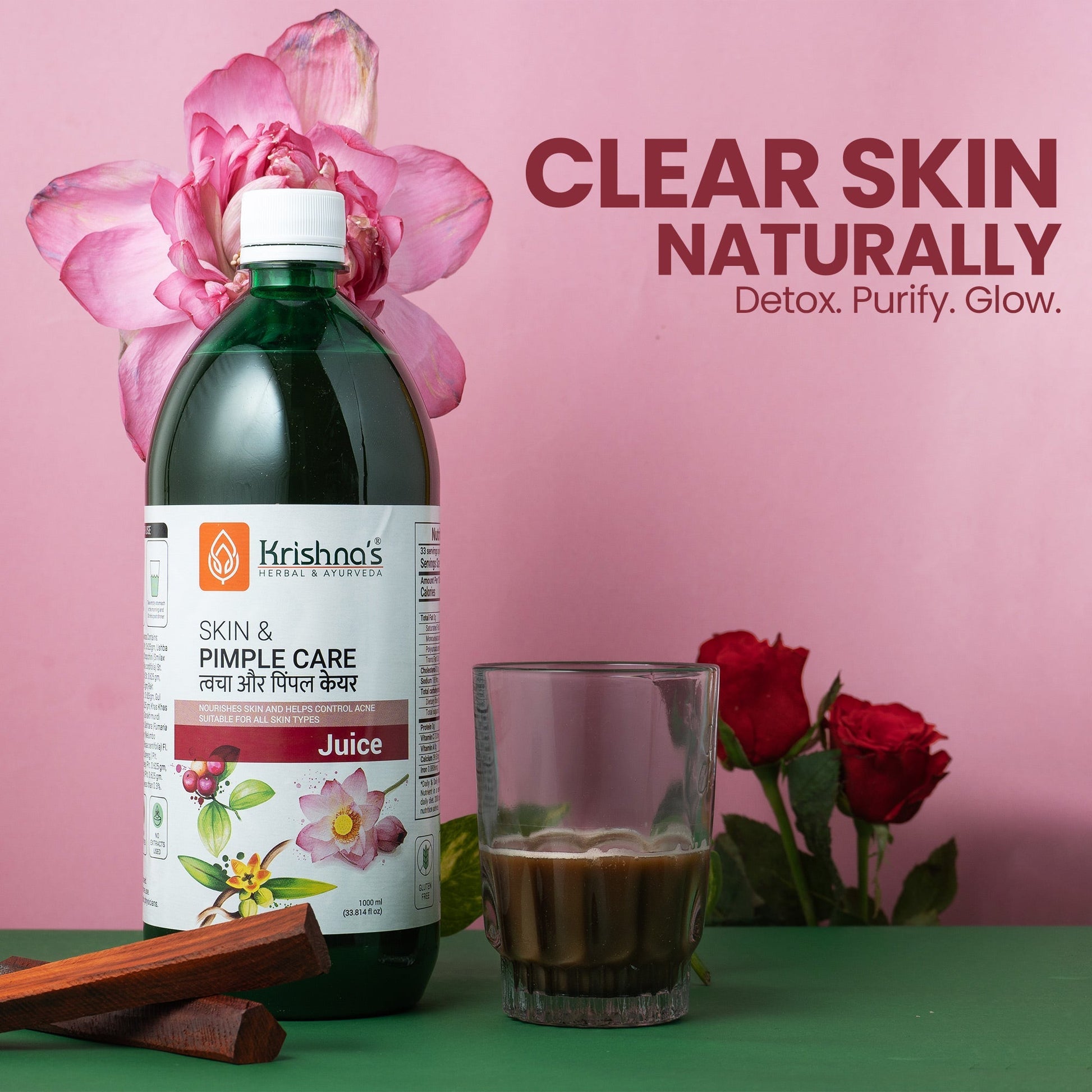 Krishna'S Herbal & Ayurveda Skin & Pimple Care Juice | Swadesiicart