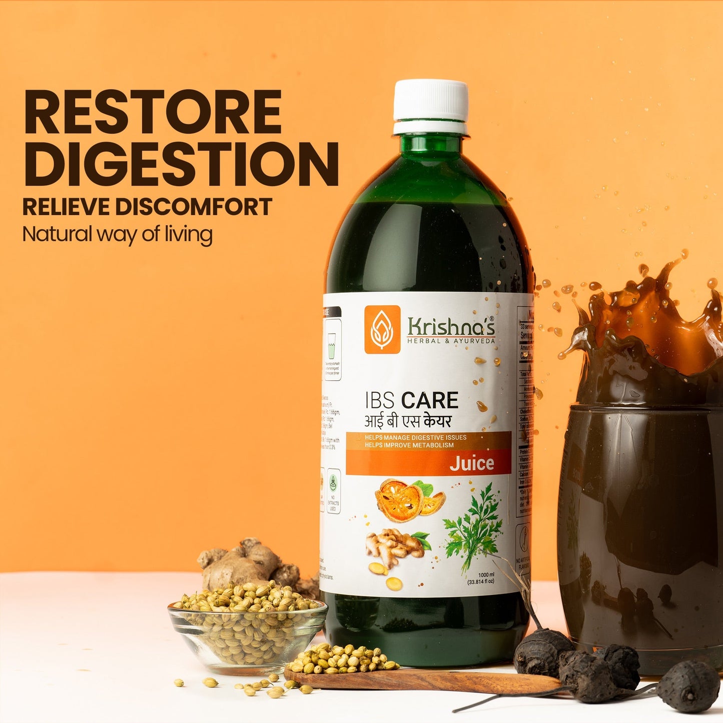 Krishna'S Herbal & Ayurveda Ibs Care Juice | Swadesiicart