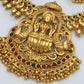 Jewel City Exquisite Gold-Plated Lakshmi Temple Jewelry Set: Necklace and Earrings | Swadesiicart