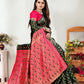 Vedant Vastram Litchi Silk Designer Banarasi Saree - Green | Swadesiicart
