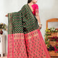 Vedant Vastram Litchi Silk Designer Banarasi Saree - Green | Swadesiicart