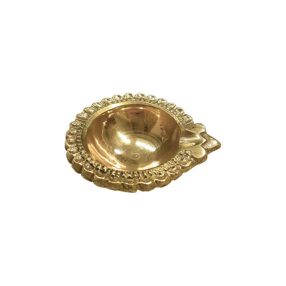 Shubhkart Nitya Brass Akhand Jyot Aaradhya Diya With Borosilicate Glass | Swadesiicart