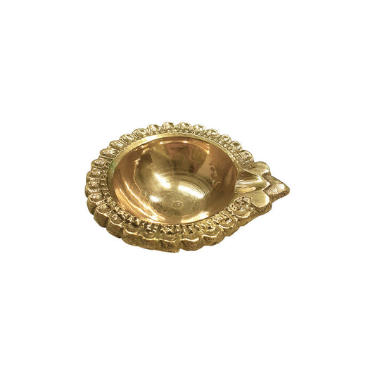 Shubhkart Nitya Brass Akhand Jyot Aaradhya Diya With Borosilicate Glass | Swadesiicart