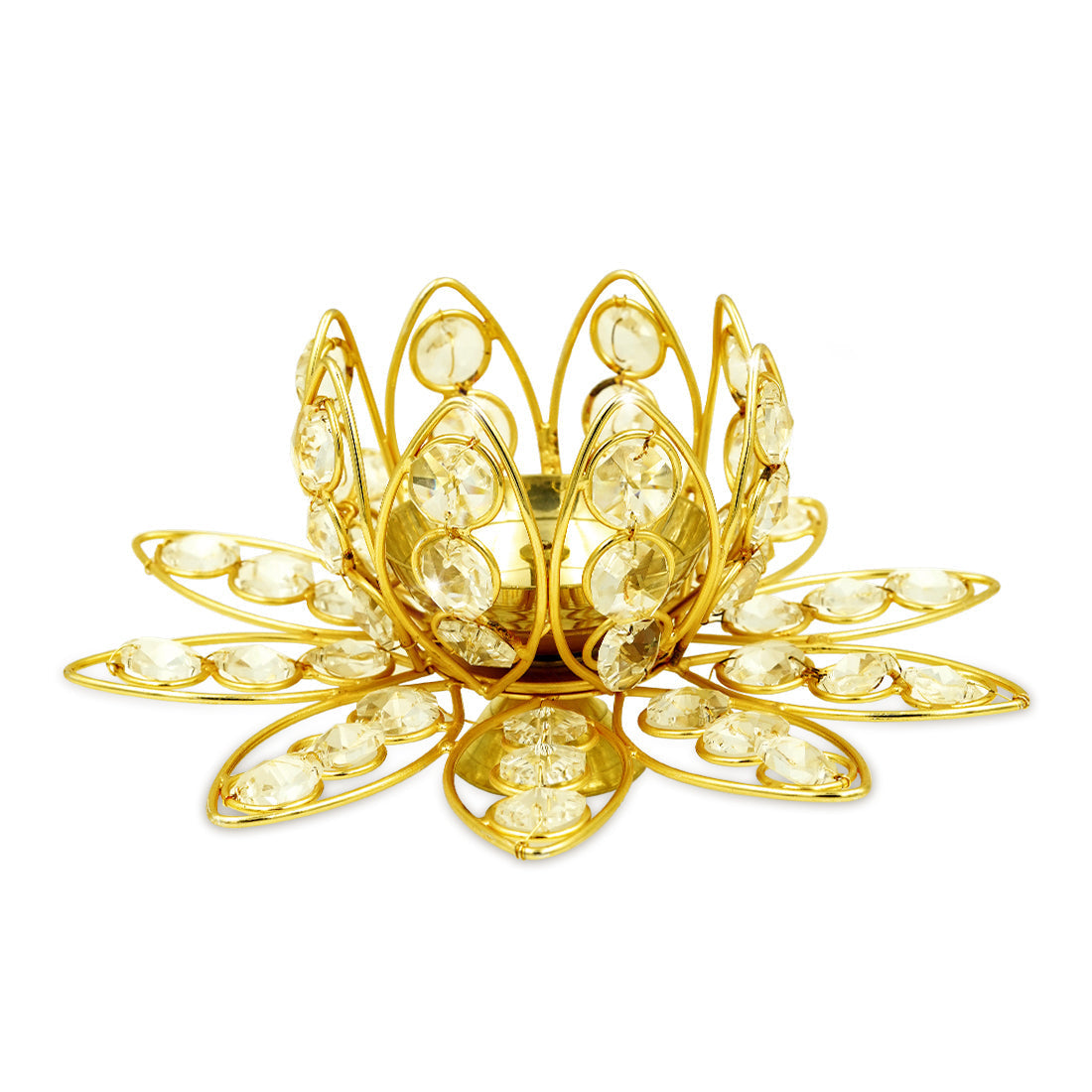 Shubhkart Nitya Brass Dhanlaxmi Kamal Diya | Swadesiicart