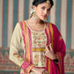 Anaita Pink Embroidered Silk Fully Stitched Plazo suit