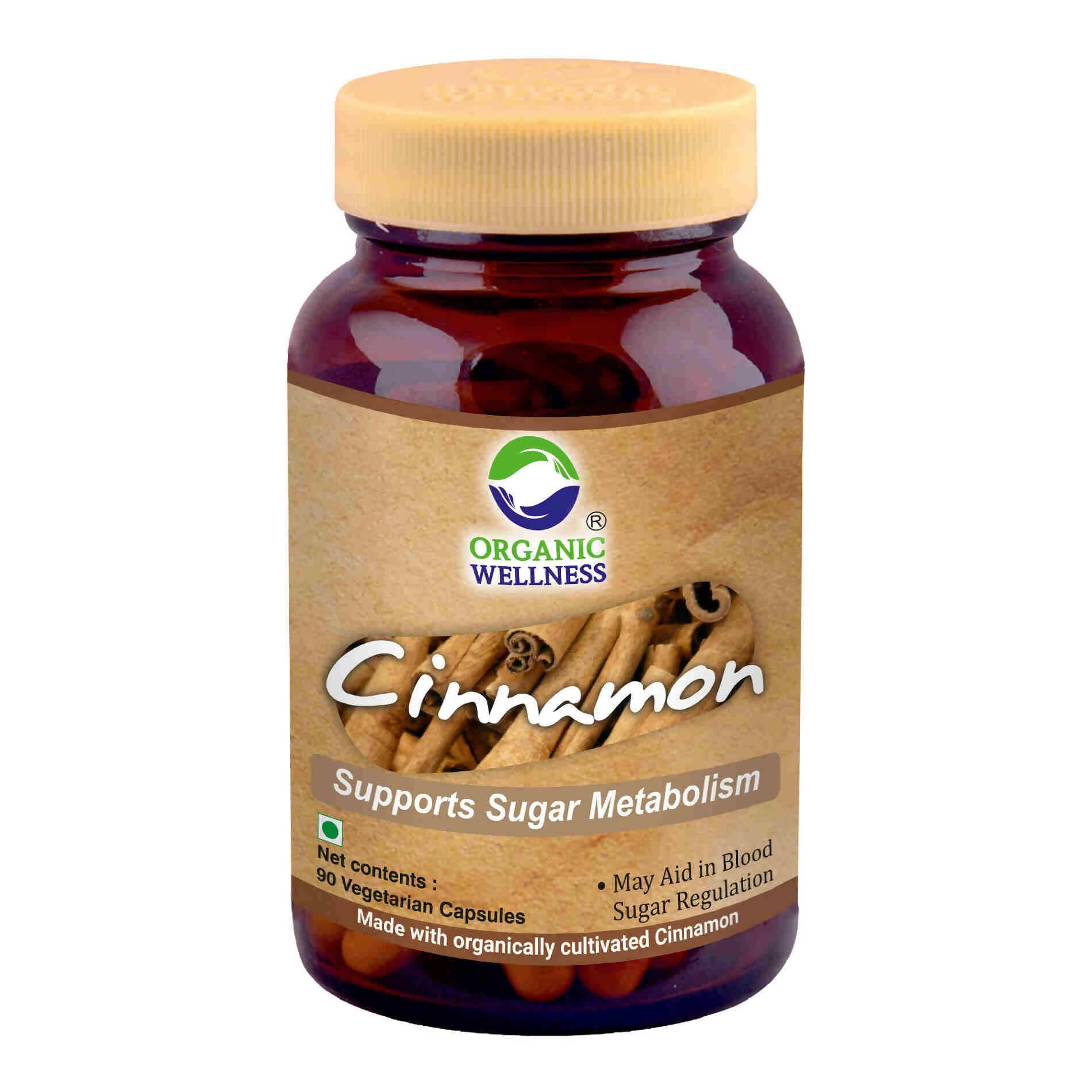 Organic Wellness Cinnamon Vegetarian Capsules - Organic Wellness Products Private Limited
