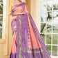 Vedant Vastram Litchi Silk Designer Banarasi Saree - Peach | Swadesiicart