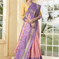 Vedant Vastram Litchi Silk Designer Banarasi Saree - Peach | Swadesiicart