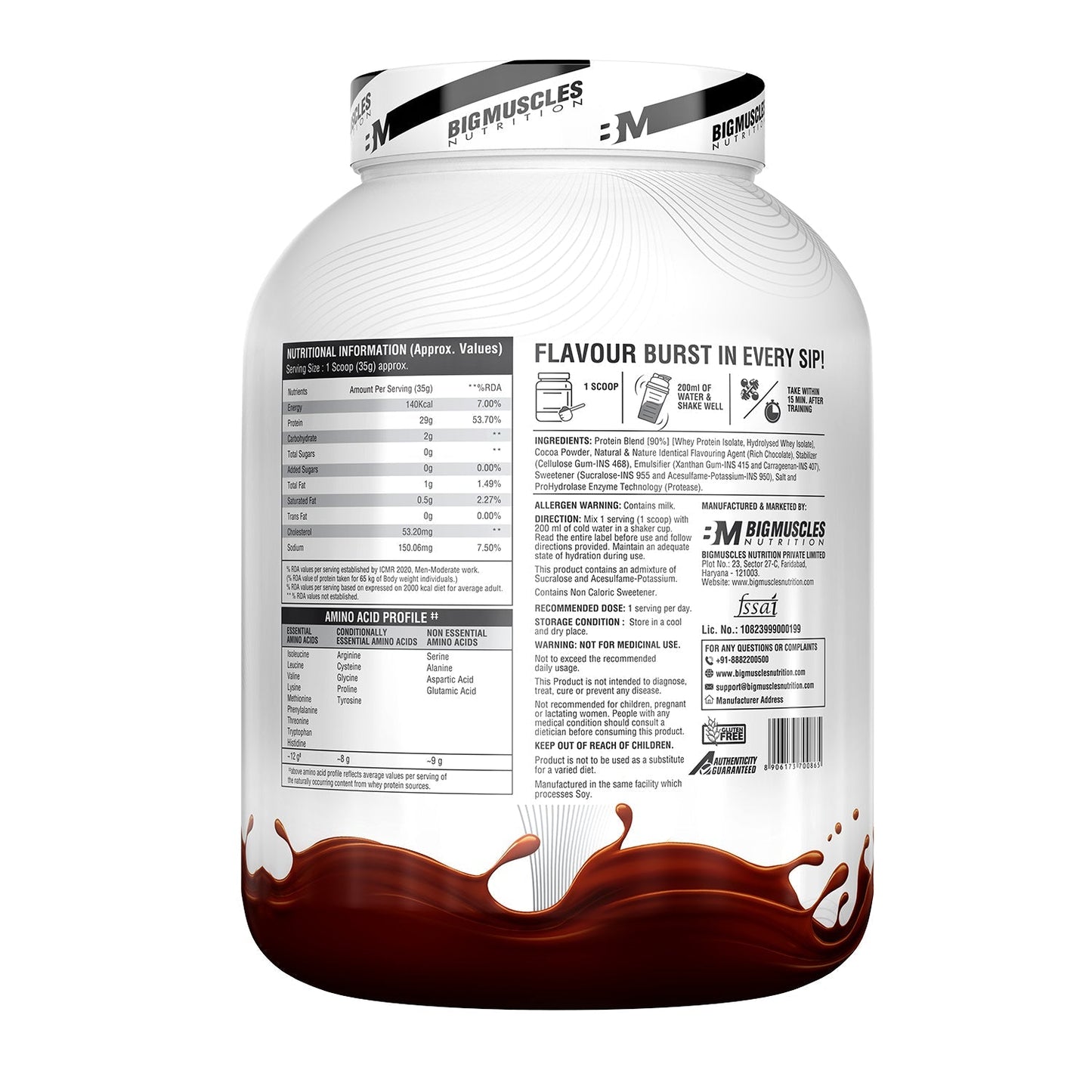 Big Muscles Nutrition Zero Whey Protein