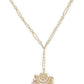 Gold-Polished White Kundan-Studded Pearl Beaded Matha Patti - Ruby Raang | Swadesiicart
