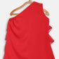 Ahalyaa Red Georgette Ruffel Kids Top With Bottom For Girls | Swadesiicart