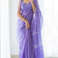 Vamika Weaving Banarasi Jacquard Blue Kanjivaram Saree | Swadesiicart