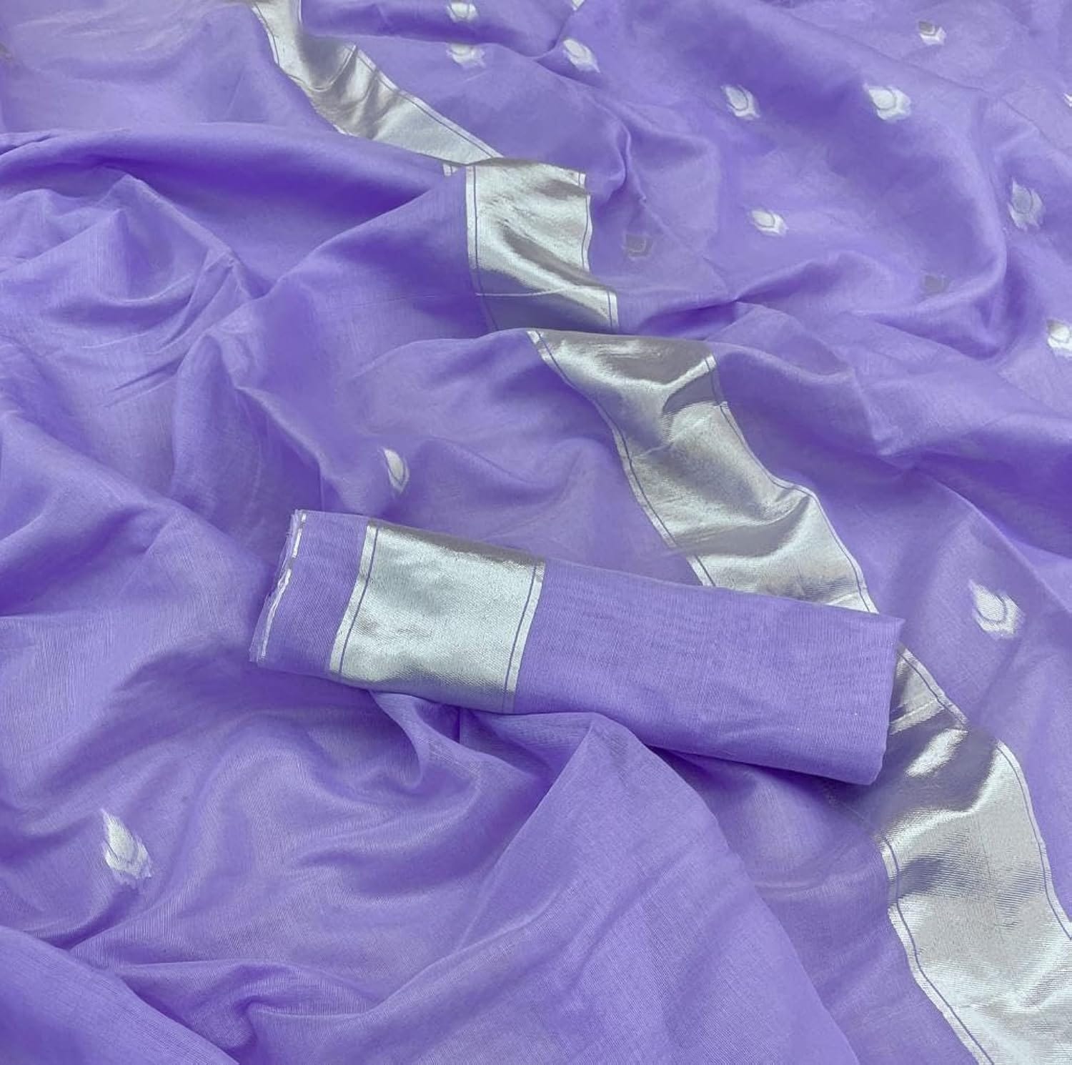 Vamika Weaving Banarasi Jacquard Blue Kanjivaram Saree | Swadesiicart
