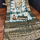 Anaita Blue Soft Satin Silk Saree With Zari Weaving Work