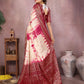 Anaita Magenta Soft Satin Silk Saree With Zari Weaving Work