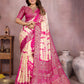 Anaita Pink Soft Satin Silk Saree With Zari Weaving Work