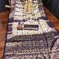 Anaita Violet Soft Satin Silk Saree With Zari Weaving Work