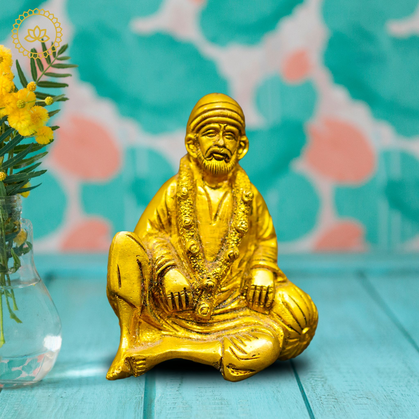 Sitting Brass Sai Baba: A Timeless Symbol of Serenity for Your Home - Divine India Art