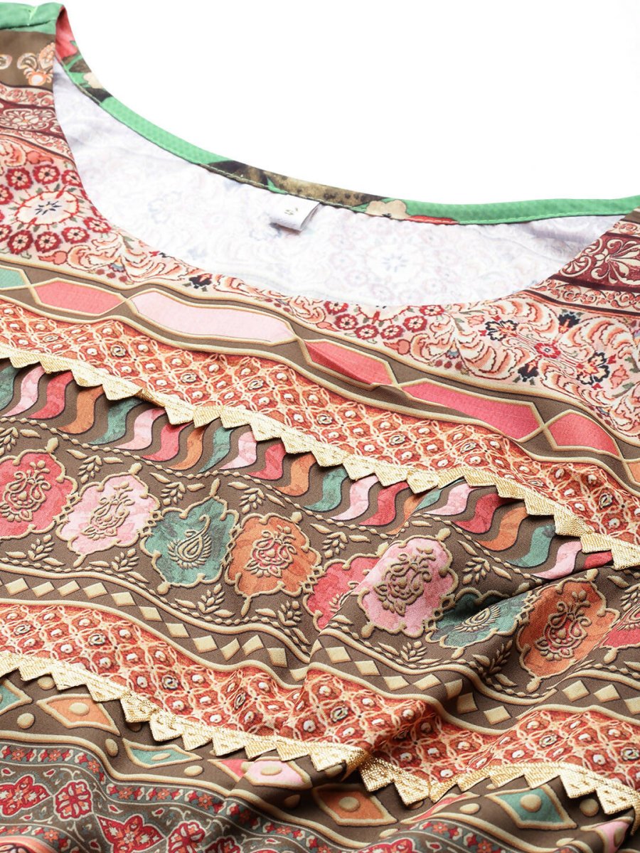 Ahalyaa Women's Traditional wear Lehenga Choli - Green | Swadesiicart