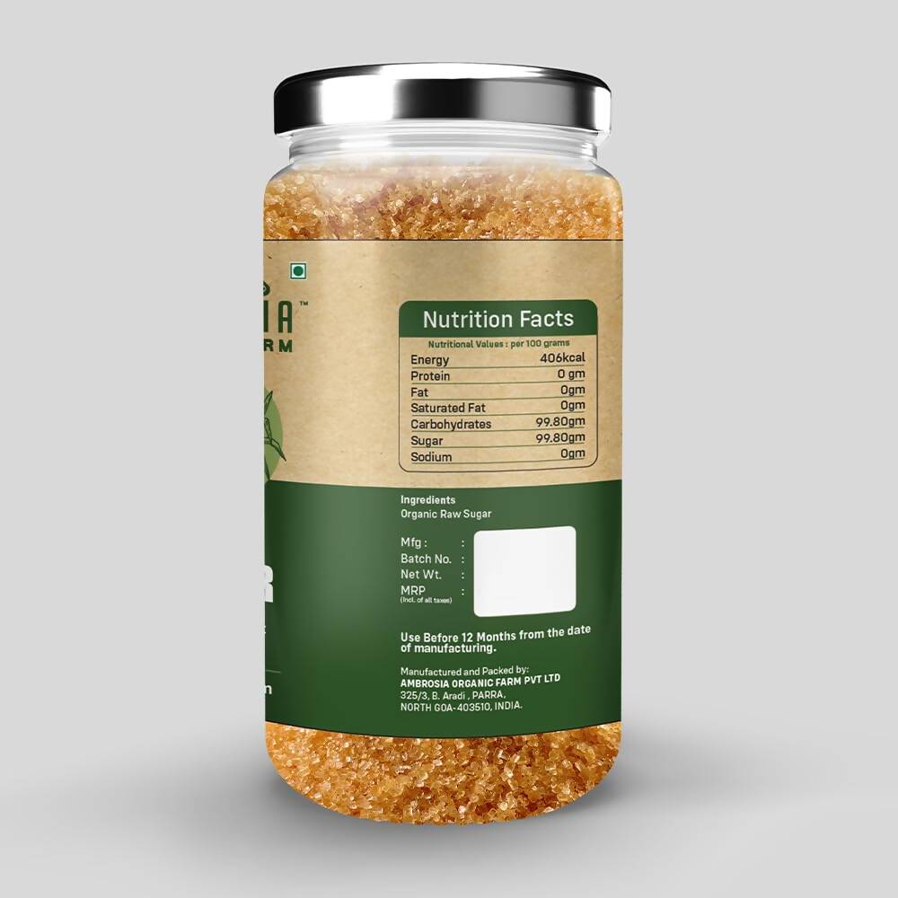 Ambrosia Organic Farm Raw Sugar | Swadesiicart
