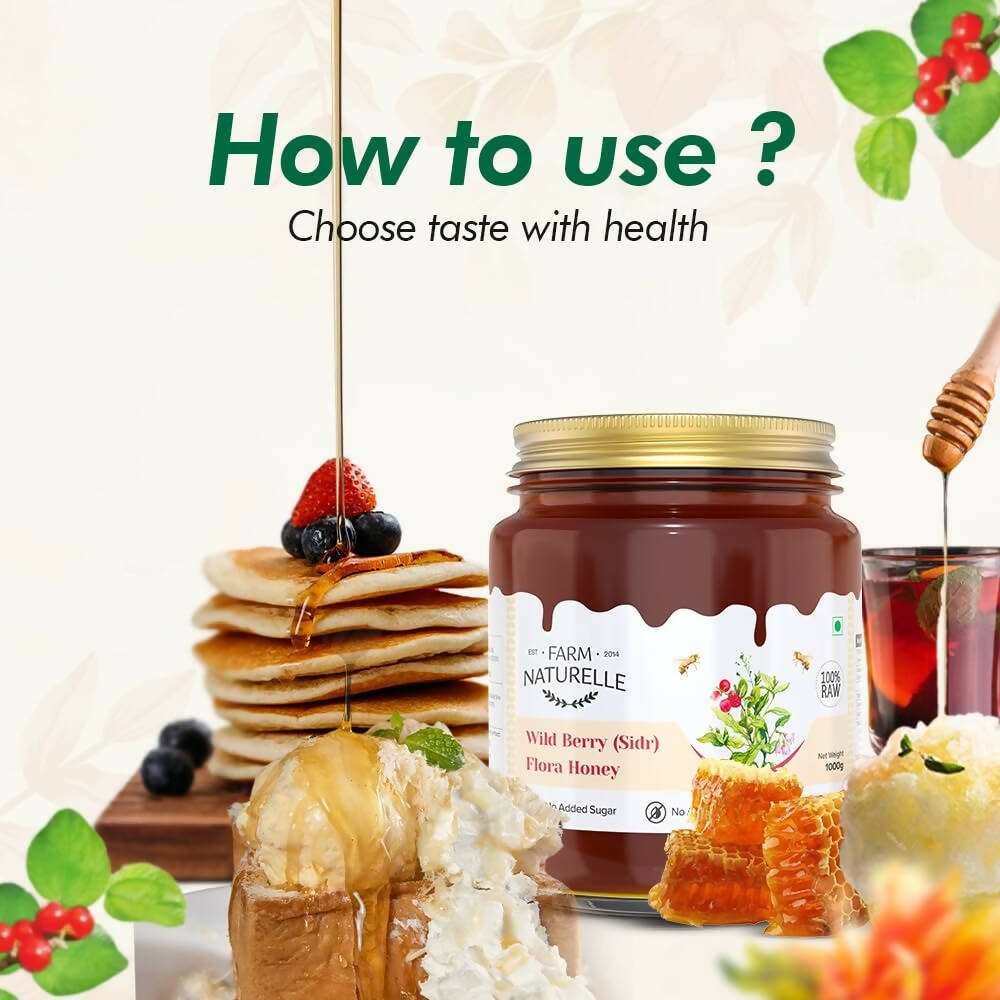 Farm Naturelle Wild Berry (Sidr) Flora Honey - Swadesiicart