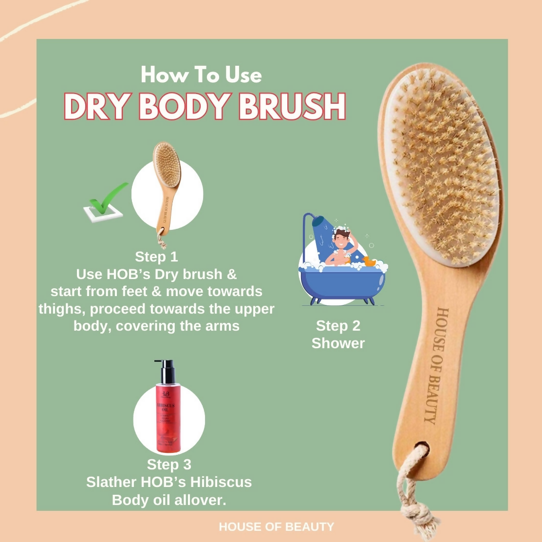 House of Beauty Dry Brush - Swadesiicart