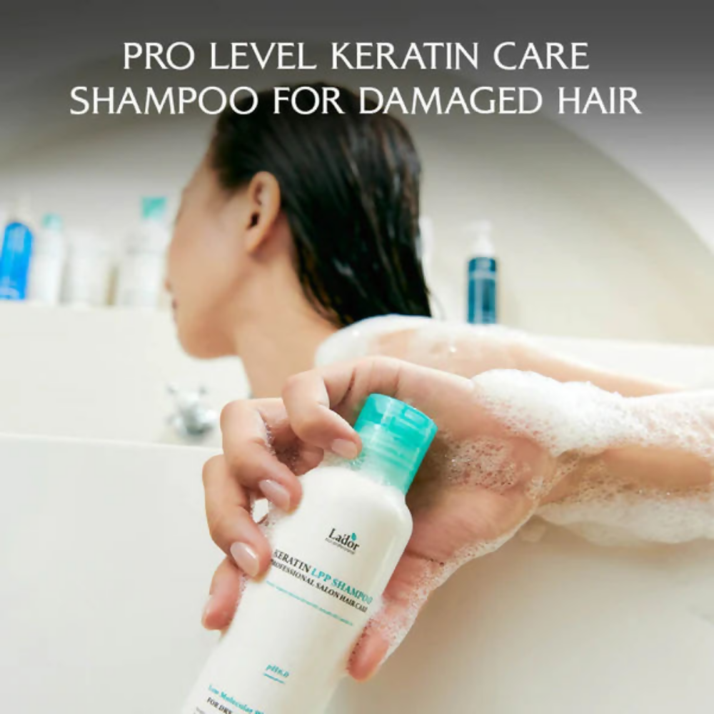 La'dor Keratin LPP Korean Shampoo - Sulfate-Free, Keratin-Safe Protein Shampoo for Frizz-Free Hair - Swadesiicart