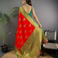 Joban Fashion Green Peacock Banarasi Silk Sarees | Swadesiicart