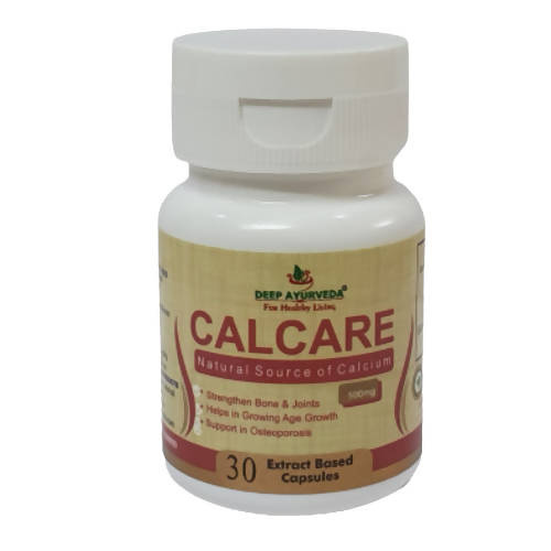 Deep Ayurveda Calcare 500mg Veg Capsules - DEEP AYURVEDA