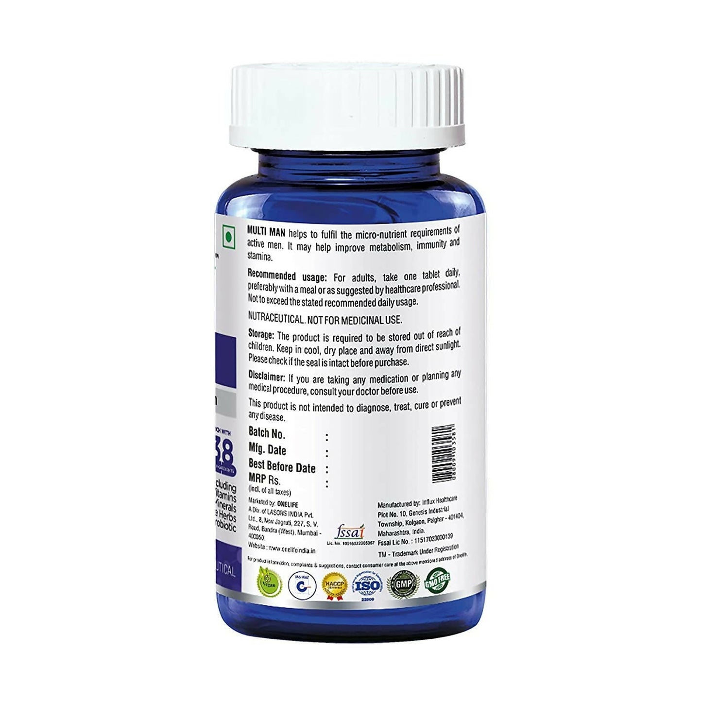 Onelife Multi Vitamin For Men Tablets - Swadesiicart