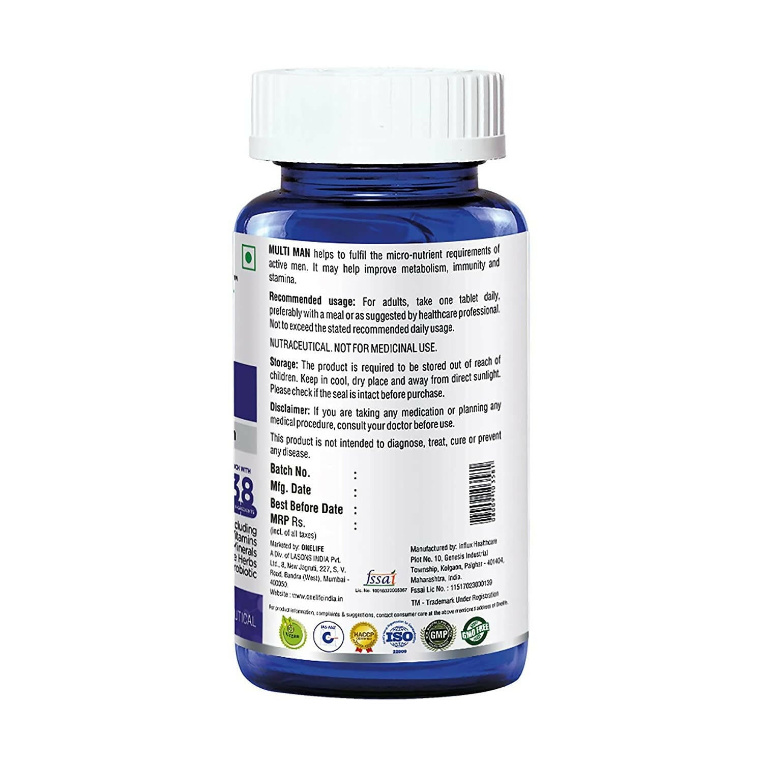 Onelife Multi Vitamin For Men Tablets - Swadesiicart