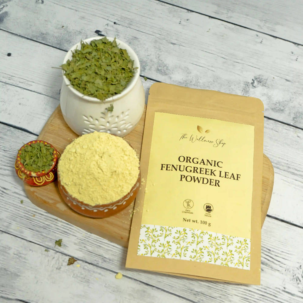 The Wellness Shop Organic Fenugreek Leaf Powder | Swadesiicart