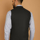 Even Apparels Pure Wool Nehru Jacket - Blue | Swadesiicart