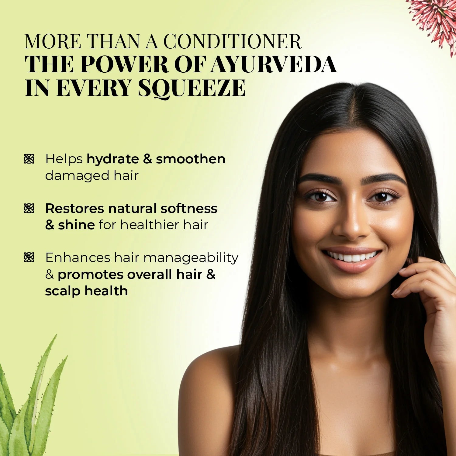 Smooth & Shine Conditioner | Aloe Vera, Almond & 14 Herbs (Copy)
