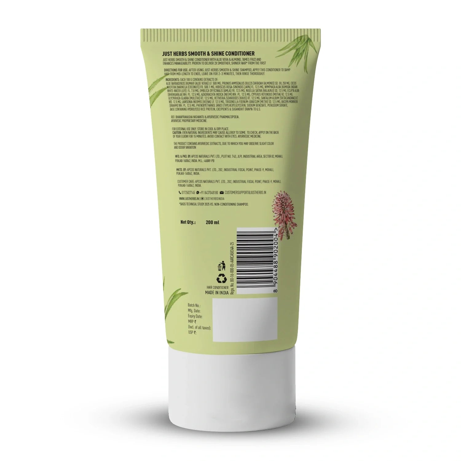 Smooth & Shine Conditioner | Aloe Vera, Almond & 14 Herbs (Copy)