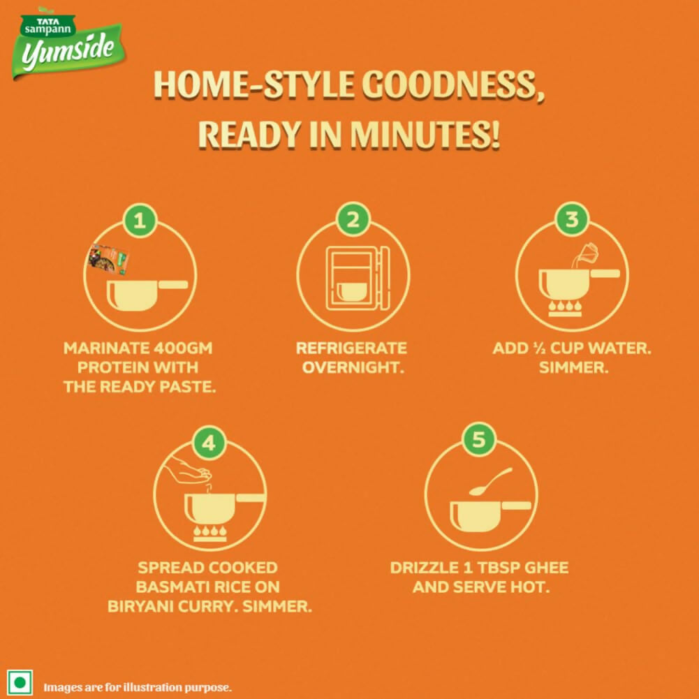 Tata Sampann Yumside Biryani Paste/Masala - Hyderabadi Style - Swadesiicart