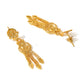 Ruby Raang Golden Choker with Earrings | Swadesiicart