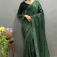Vastranavya Green Rangoli Silk Swarovski work Ready to Wear Saree | Swadesiicart