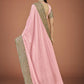 Vamsee Lata Pink Organza Saree - Swadesiicart