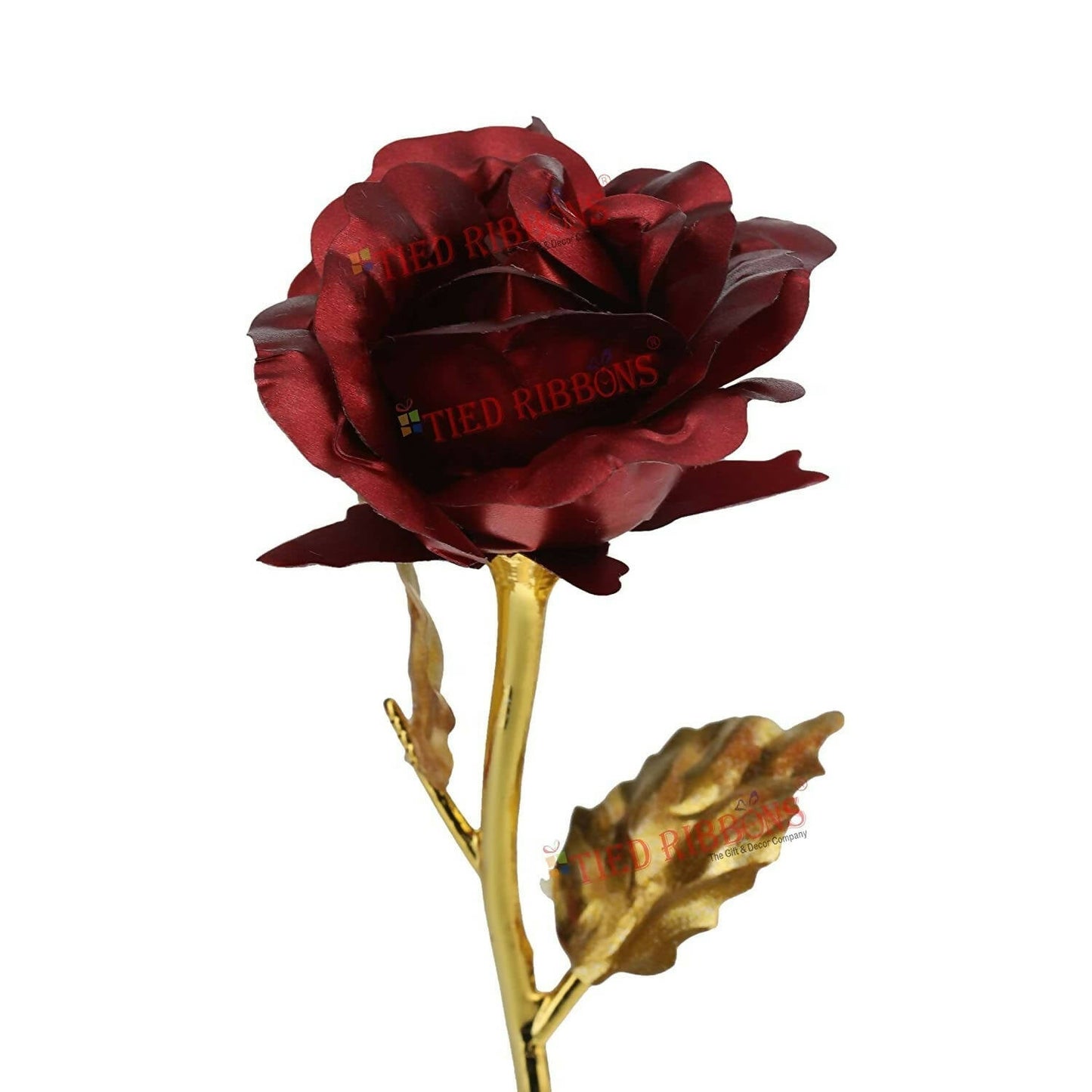 Tied Ribbons Rose Flower Artificial With Teddy - Valentines Day Gift Box | Swadesiicart