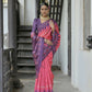 Vishnu Weaves Women's Rani Soft Tussar Silk Saree with Blouse - Swadesiicart