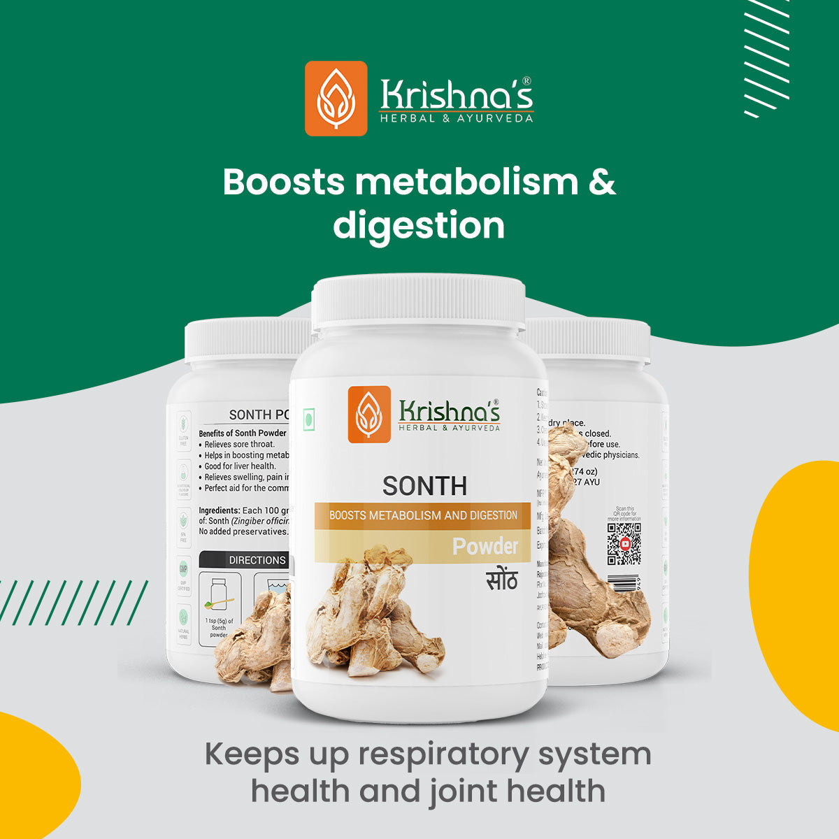 Krishna'S Herbal & Ayurveda Sonth Powder | Swadesiicart
