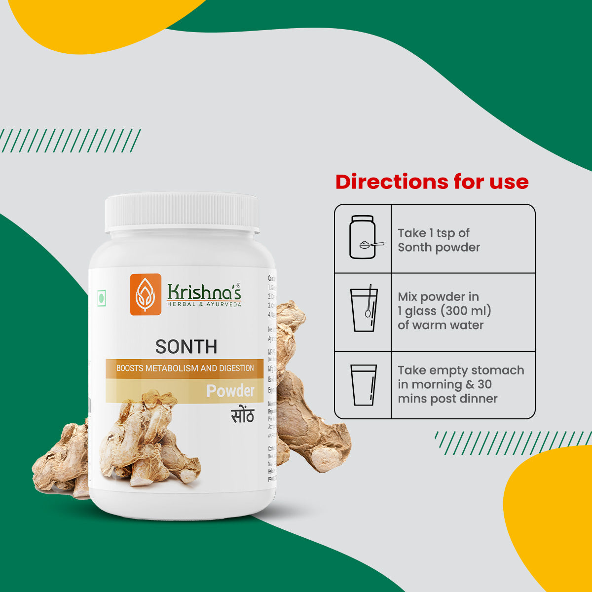 Krishna'S Herbal & Ayurveda Sonth Powder | Swadesiicart