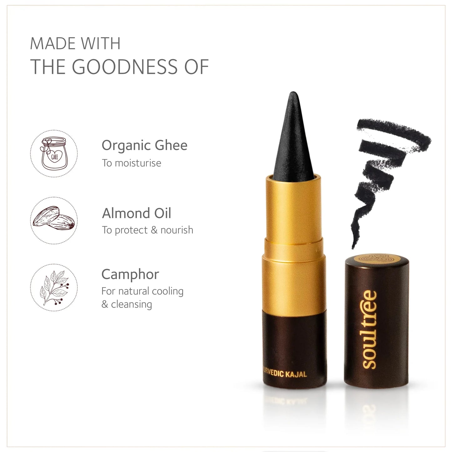 Ayurvedic Kajal | Pure Black