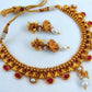 Kemp Antique Pink & White Necklace Set - Mokshi Collections
