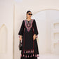 Lehenga Mart Black Reyon Designer Cord-Set Ready To Wear - Swadesiicart