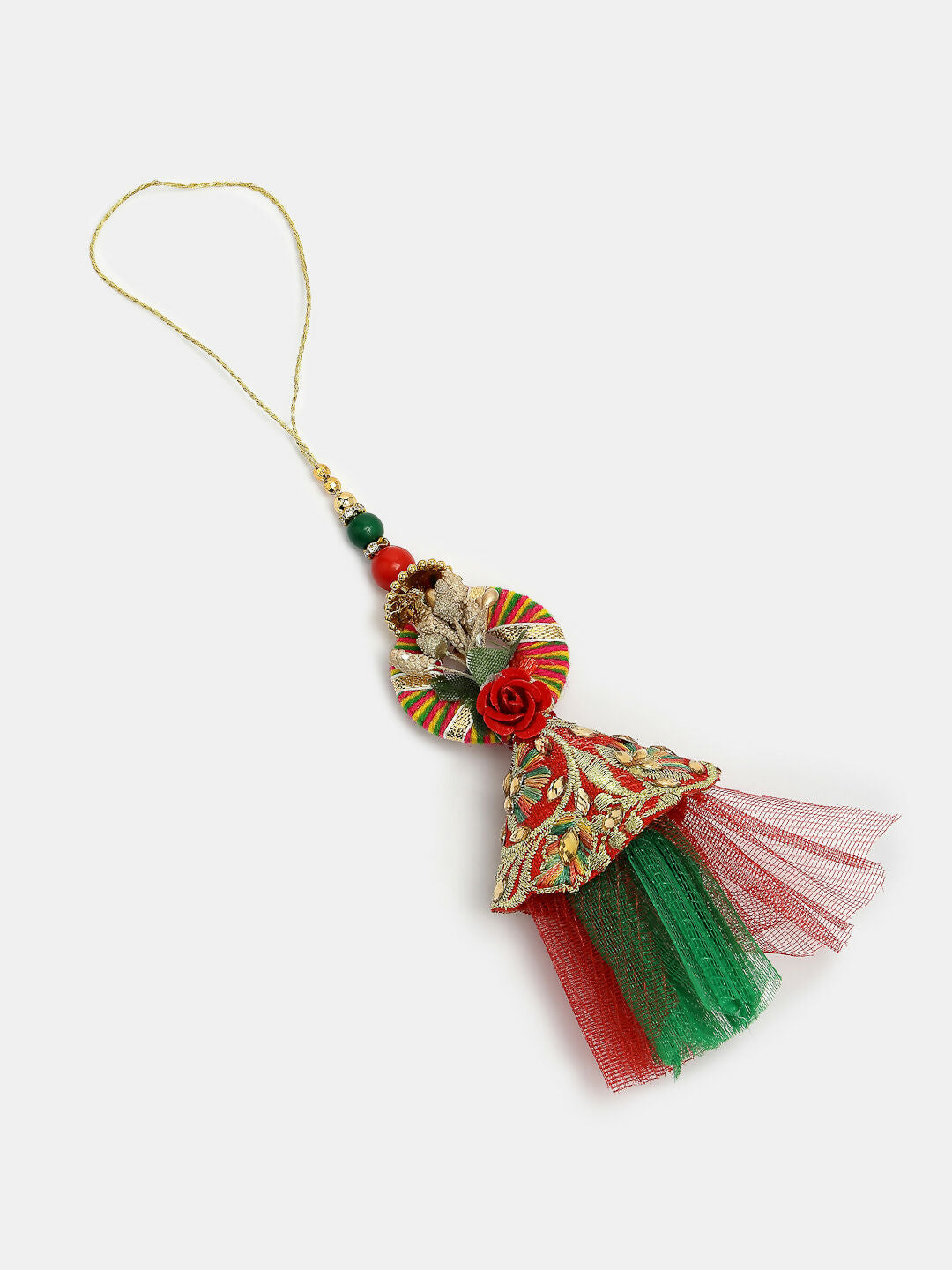 NVR Women & Men Set of 2 Multicolor Peacock Design Bhaiya Bhabhi Rakhi With Roli Chawal & Chocolate | Swadesiicart