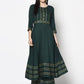 Aniyah Rayon Bottle Green Color Anarkali Palazzo Set (AN-204K)