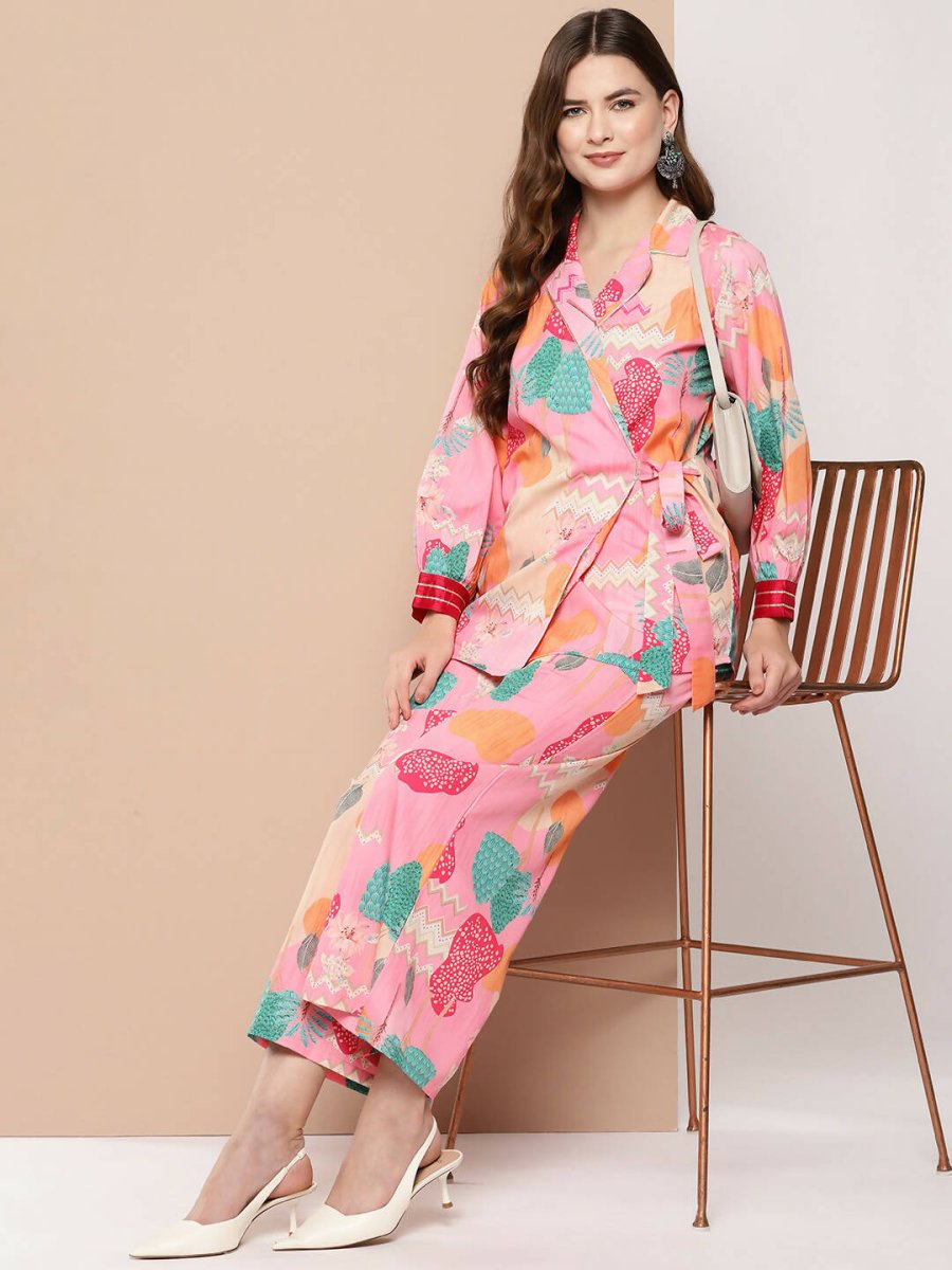 Ahalyaa Women's Traditional Wear Co-ods - Multi | Swadesiicart
