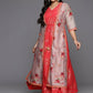 Ahalyaa Women's Traditional wear Ethnic Dress - Red | Swadesiicart